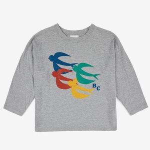 Bobo Choses new with tags flying birds grey tshirt size 6-7